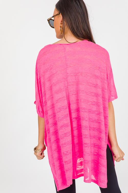 Beachy Tunic, Neon Pink