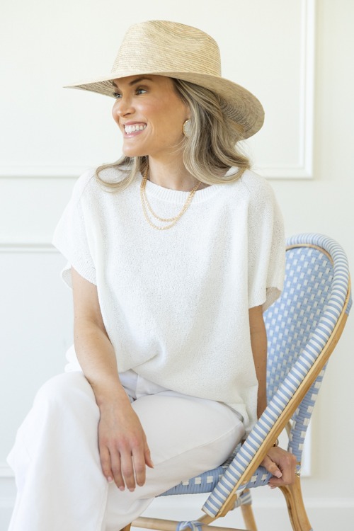 Arlo Sweater Top, Off White