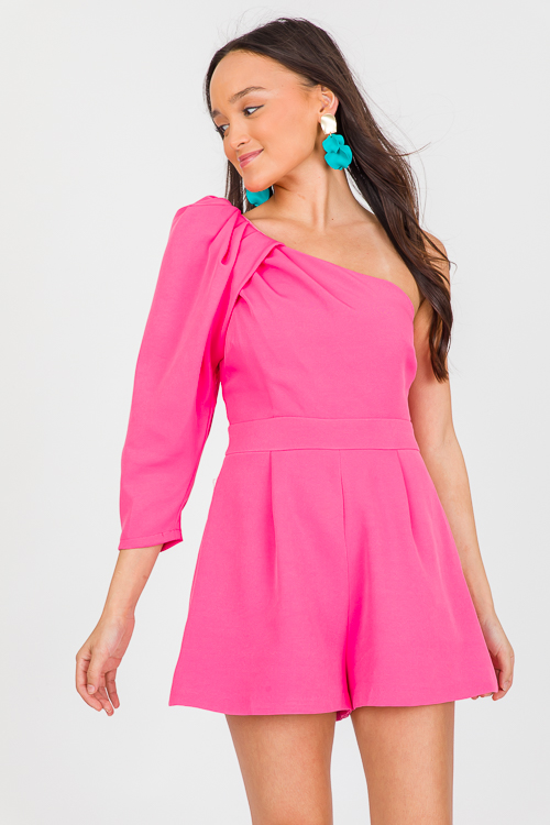 Smokeshow Romper, Doll Pink