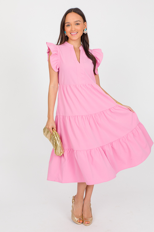 Santana Flutter Midi, Pink