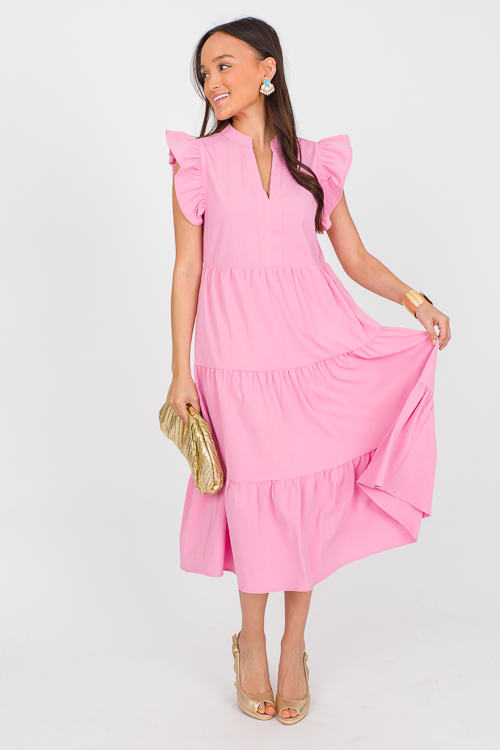 Santana Flutter Midi, Pink