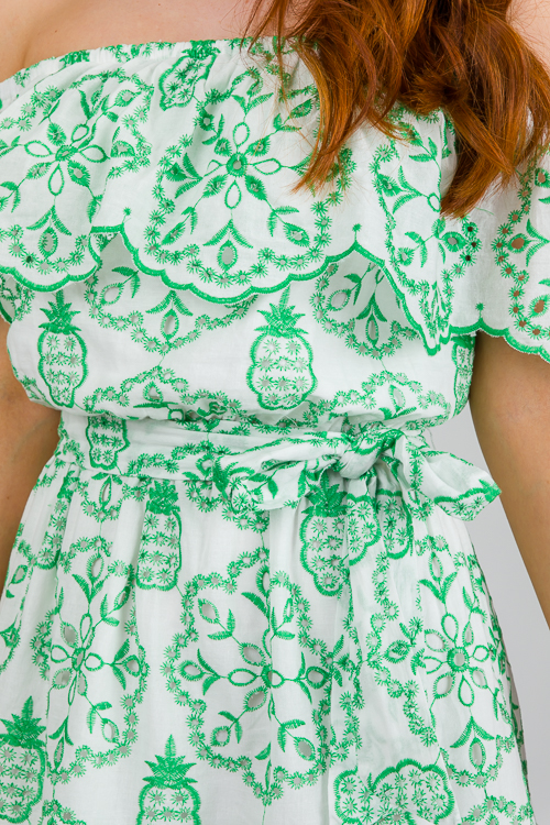 Go Green Eyelet Dress