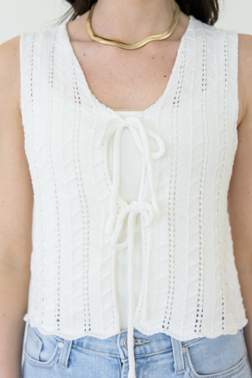 Pointelle Tie Sweater Vest, Off - 0422-125.jpg
