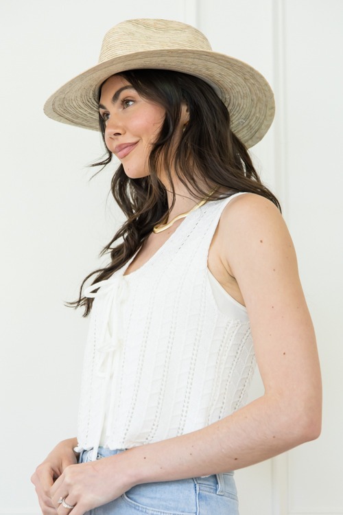 Pointelle Tie Sweater Vest, Off - 0422-126.jpg