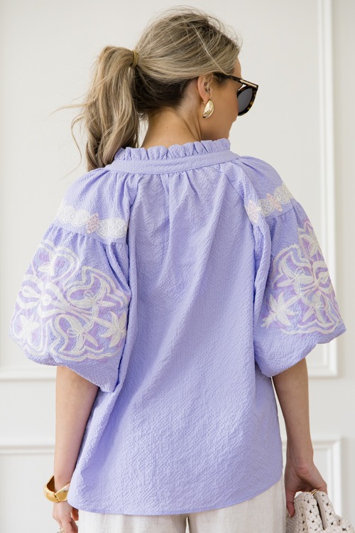 Embroidery Texture Blouse, Lavender - 0423-128.jpg