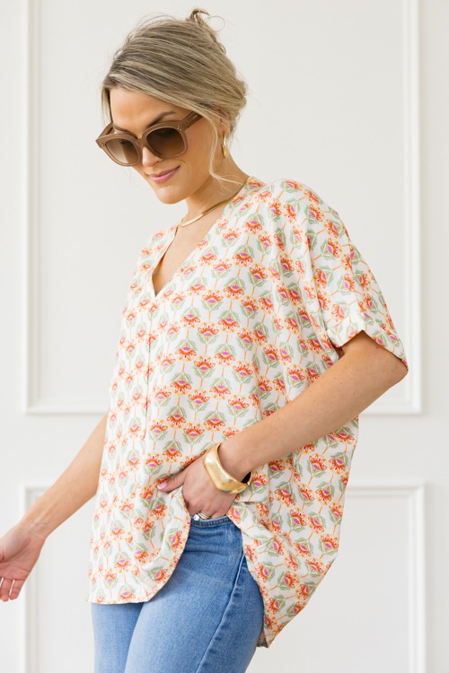 Floral Oversized Blouse, Off White - 0423-143.jpg