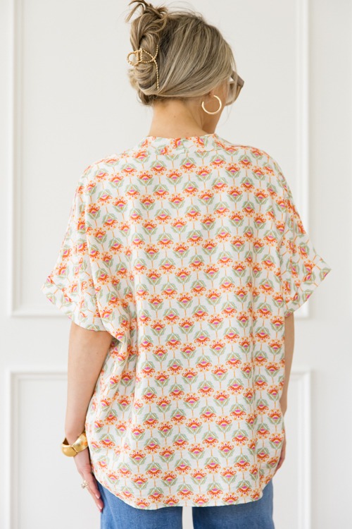 Floral Oversized Blouse, Off White - 0423-145.jpg