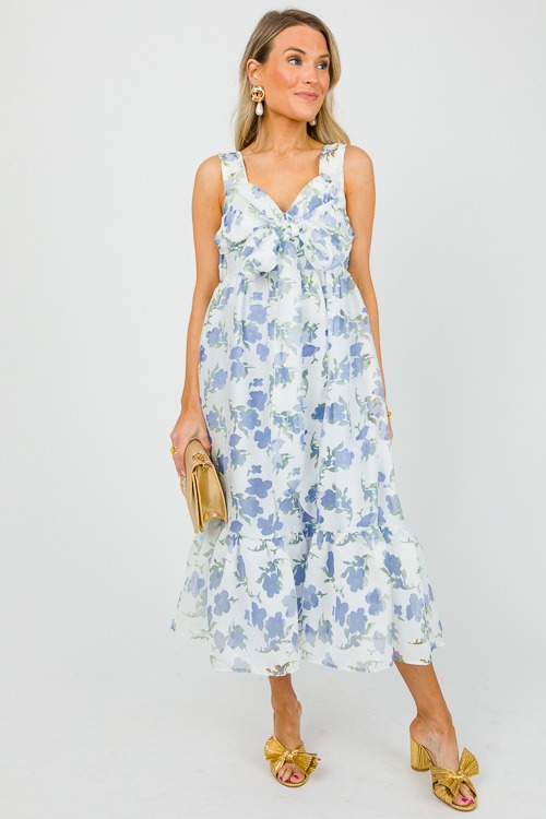 Whimsical Blooms Midi, Blueberry