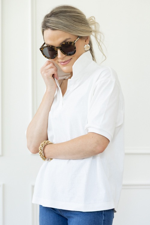 Relaxed Polo Top, Off White - 0424-114.jpg