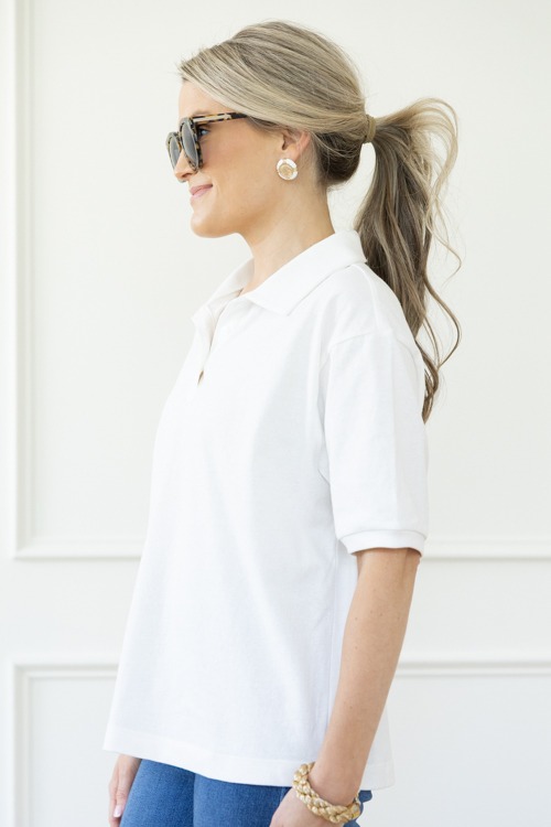 Relaxed Polo Top, Off White - 0424-115.jpg