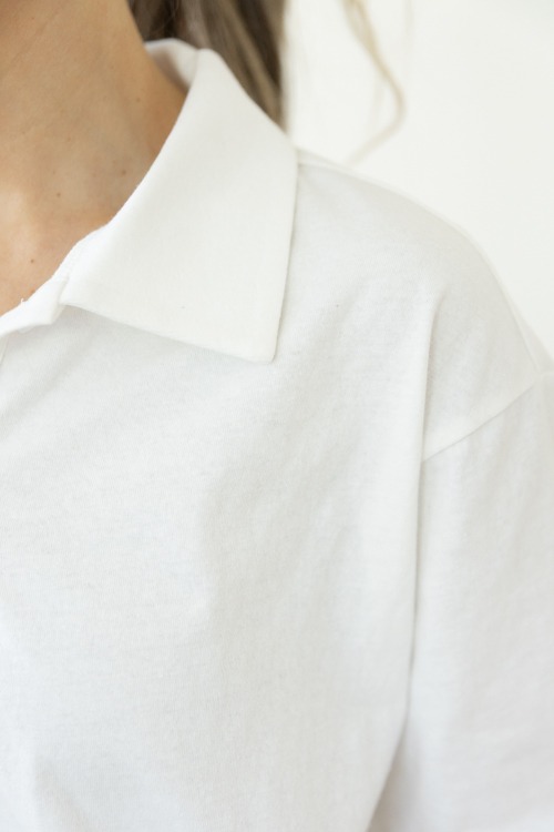 Relaxed Polo Top, Off White - 0424-117.jpg
