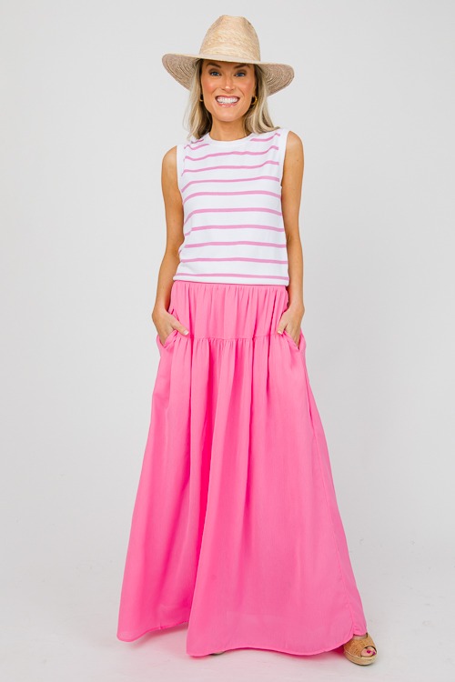 Side Pocket Maxi Skirt, Bubble Pink - 0424-76.jpg