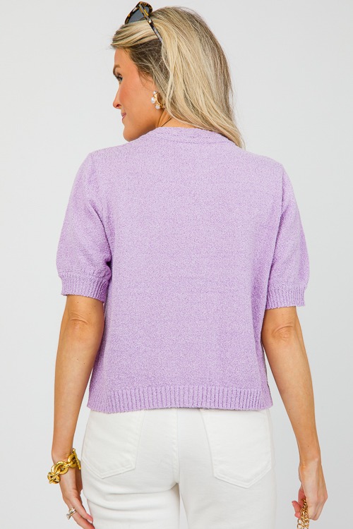 Gold Button SS Sweater, Lavende - 0424-92.jpg
