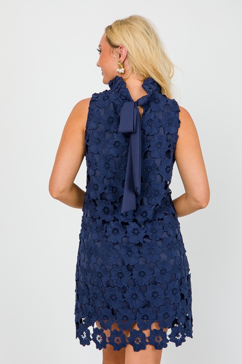 Floral Lace Ruffle Shift, Navy - 0426-11h.jpg