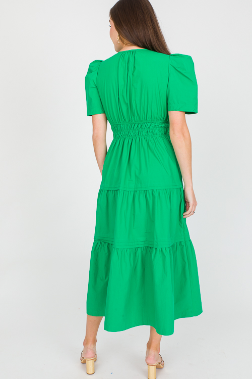 Mills Poplin Midi, Green