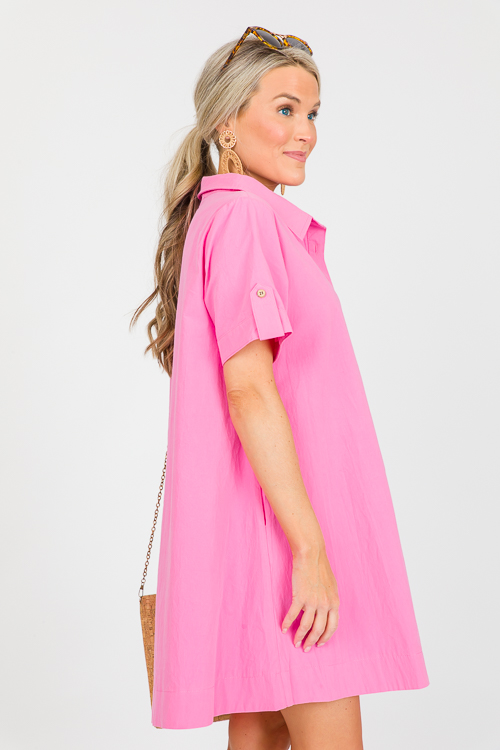 Faye Shirt Dress, Pink