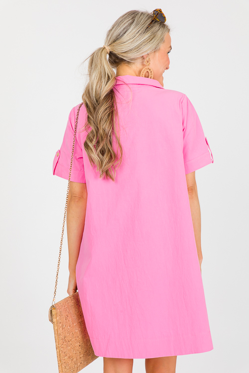 Faye Shirt Dress, Pink