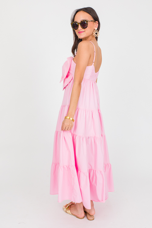 Sweetest Bow Midi, Candy Pink
