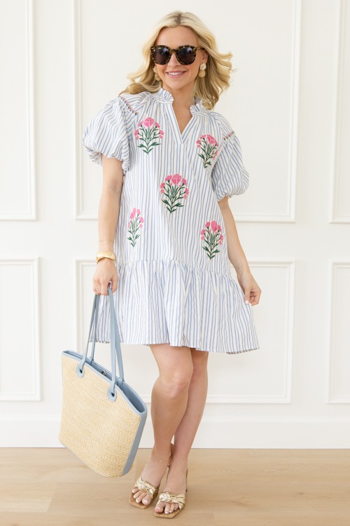 Picking Flowers Dress, Lt Blue - 0429-1.jpg