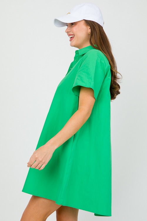 A-Line Shirt Dress, Paris Green - 0430-100.jpg