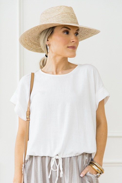 Linen Draw Hem Top, Off White - 0430-117.jpg