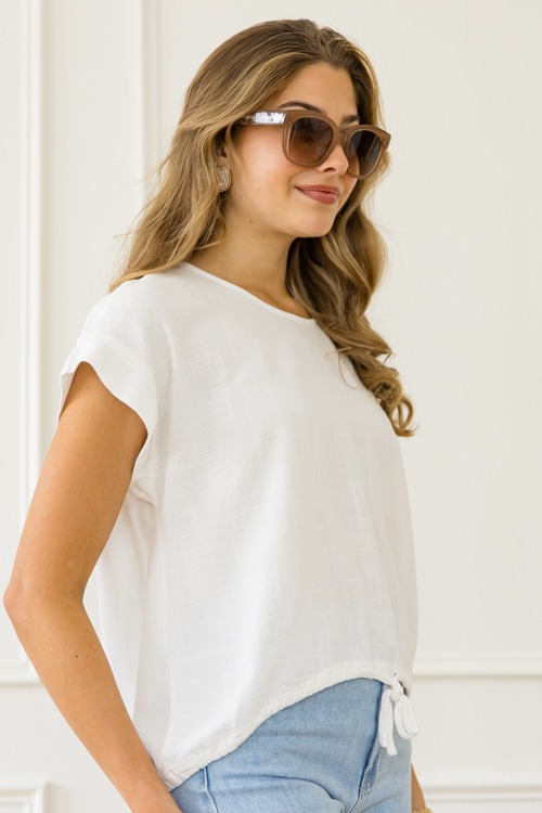 Linen Draw Hem Top, Off White - 0430-118.jpg