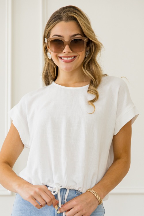 Linen Draw Hem Top, Off White - 0430-121.jpg