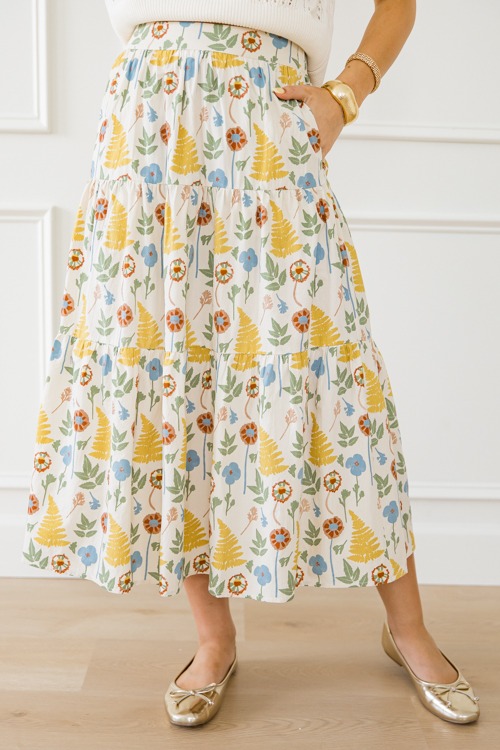 Free Fall Maxi Skirt, Natural