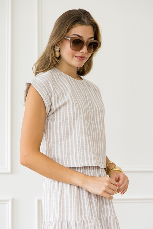 Neutral Lines Skirt Set, Taupe - 0430-154h.jpg