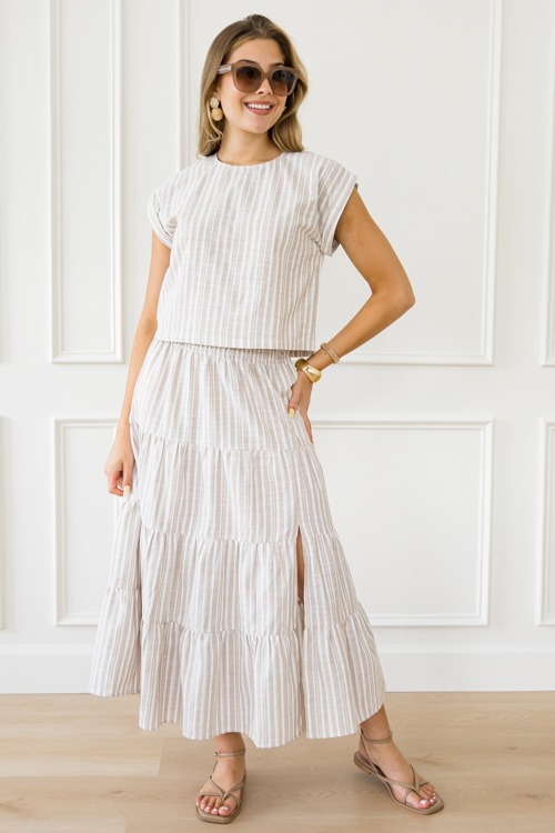 Neutral Lines Skirt Set, Taupe - 0430-157.jpg