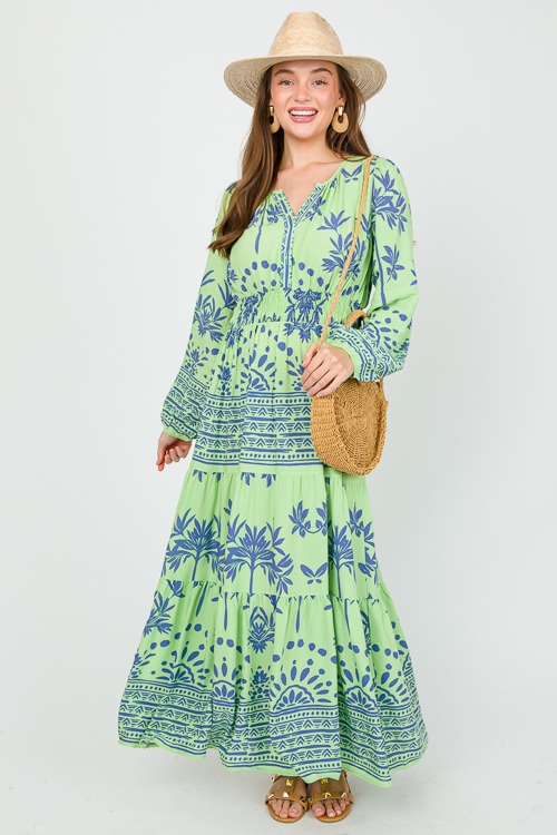 Tree Of Life Maxi, Lime Blue