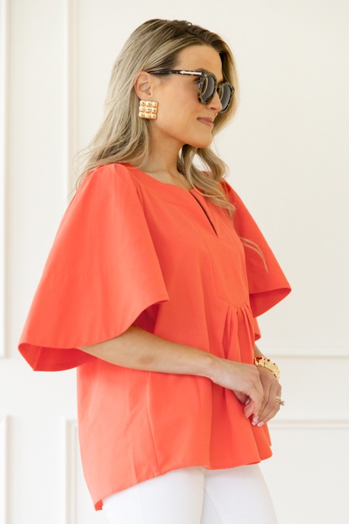 All In A Flutter Top, Coral - 0501-111.jpg