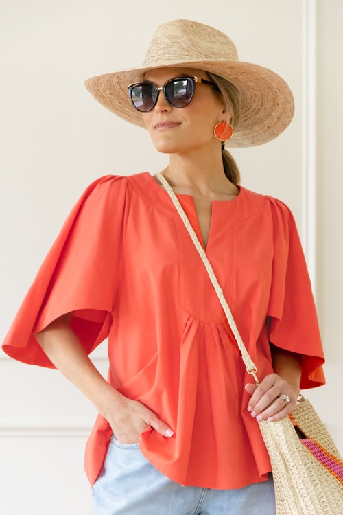 All In A Flutter Top, Coral - 0501-115.jpg