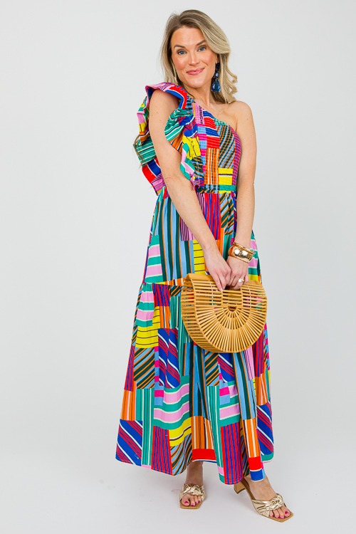 Box Out Maxi, Red Multi