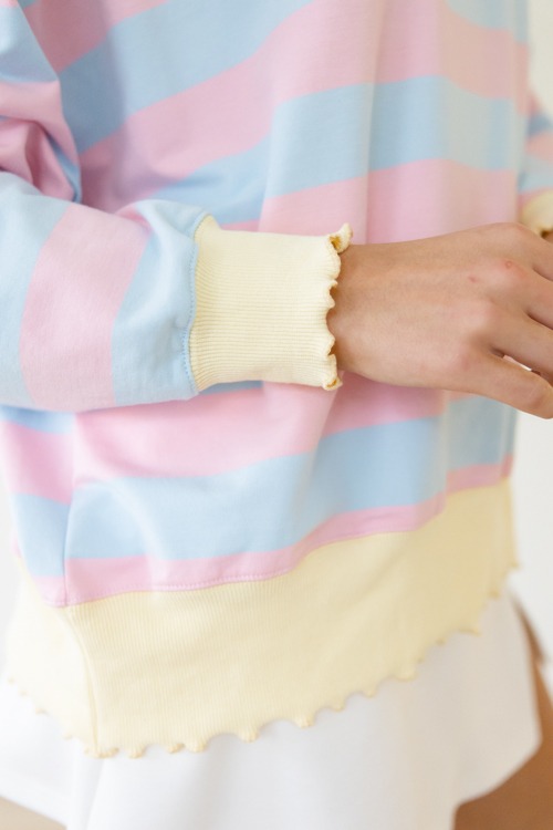 Terry Striped Sweatshirt, Blue/ - 0501-63.jpg