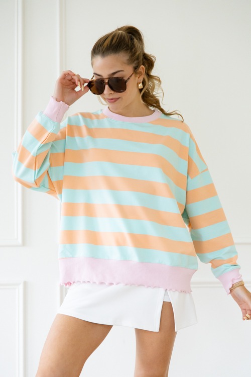 Terry Striped Sweatshirt, Mint/ - 0501-67.jpg