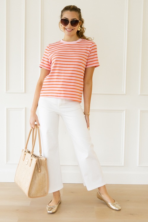 Stacy Striped Tee, Pink/Orange - 0501-74.jpg