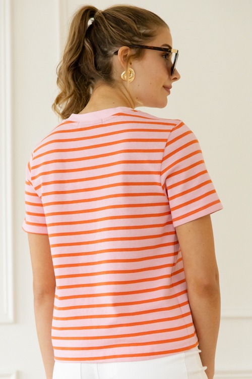 Stacy Striped Tee, Pink/Orange - 0501-79.jpg