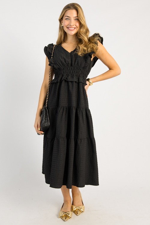 Ruthann Texture Midi, Black