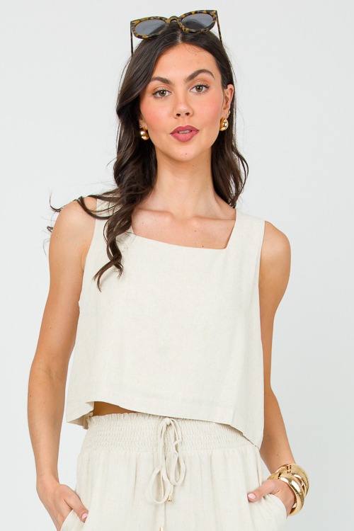 Linen Square Neck Crop Tank, Natural - 0502-121.jpg