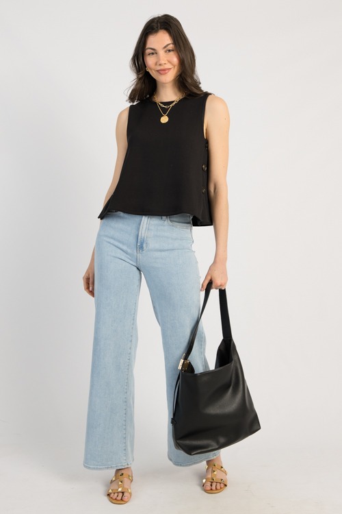 Side Button Knit Tank, Black - 0502-133.jpg