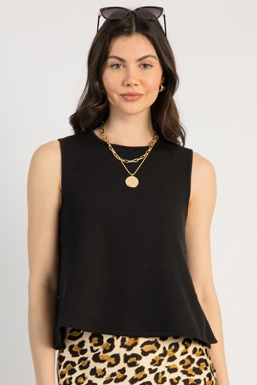 Side Button Knit Tank, Black - 0502-135.jpg