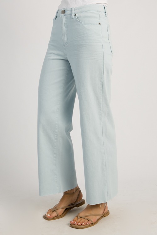 Raw Hem Wide Leg Pants, Snow Blue - 0502-148.jpg