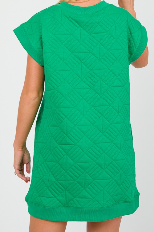 Geo Texture Knit Dress, Green - 0502-97.jpg