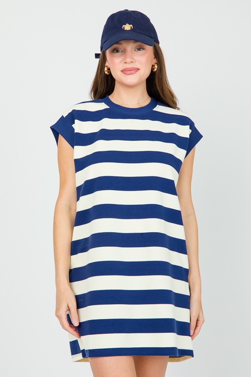 Stretchy Stripe Dress, Navy - 0503-15.jpg