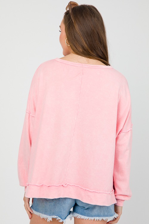 Bow Print Sweatshirt, Pink - 0503-154.jpg