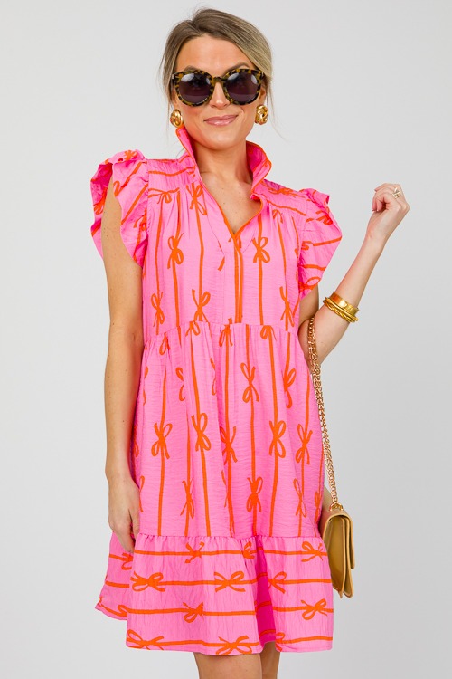 Bow Stripe Tier Dress, Bubble Pink - 0503-168.jpg