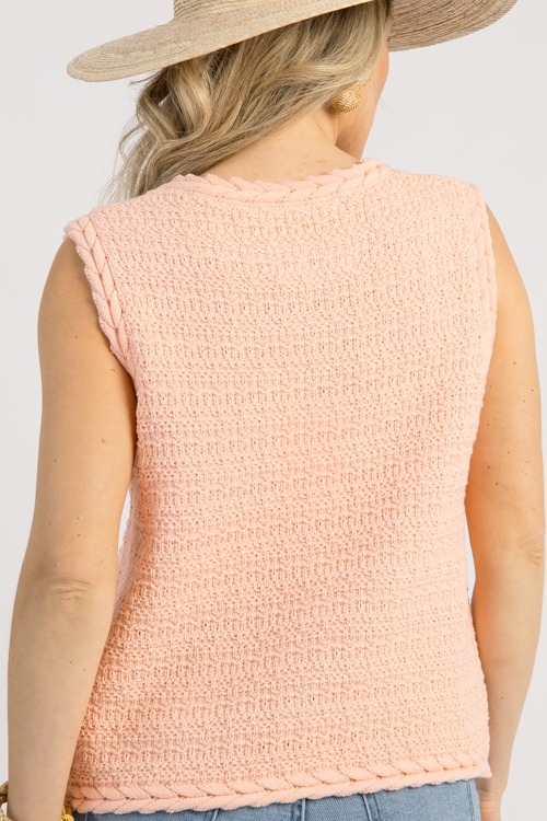 Braided Trim Sweater Vest, Baby Pink - 0505-101.jpg