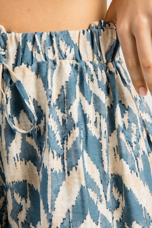 Bethany Printed Shorts, Blue - 0505-161.jpg
