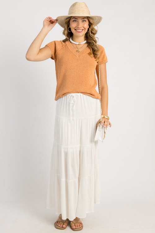 Gloria Sweater Top, Light Sienna
